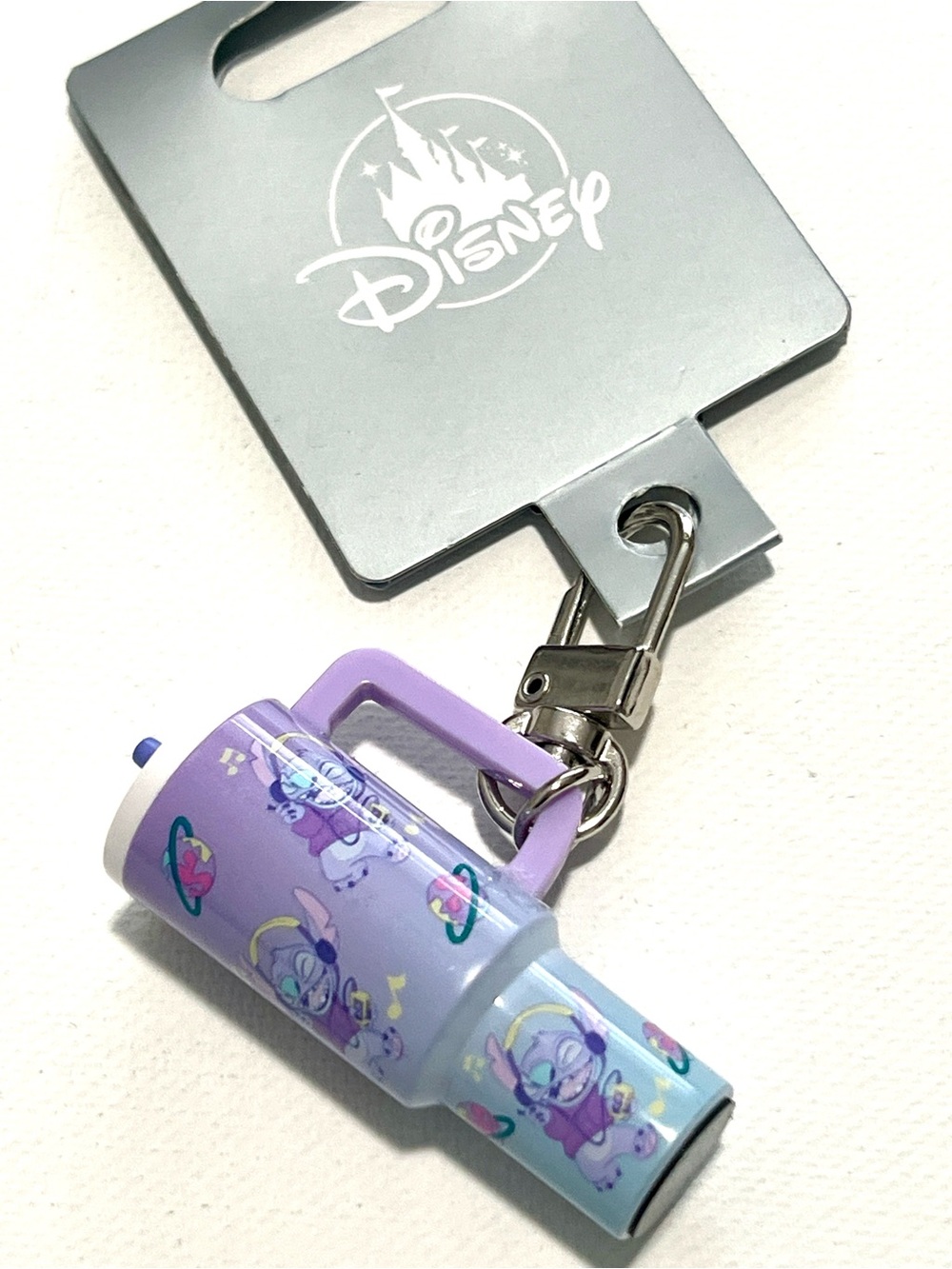 NWT Disney Stitch Mini Tumbler Keychain Bag Charm